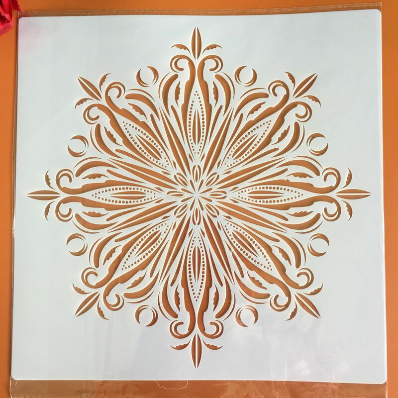 30*30cm Mandala Geometrie DIY Schichtung Schablonen Wand Malerei Sammelalbum Färbung Präge Album Dekorative Vorlage für wände