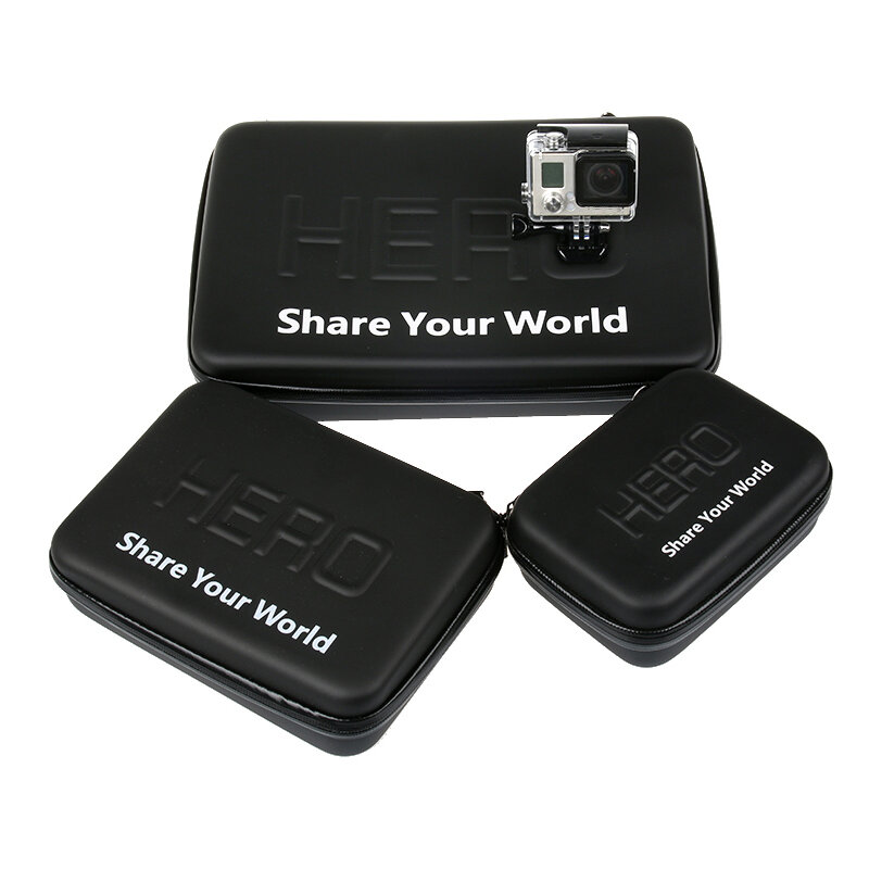GoPro 액세서리 방수 휴대용 케이스 보호용 보관 가방 Go Pro 9 4 5 6 7 8 Yi 4K Eken H9 Sjcam Sj7 액션 카메라