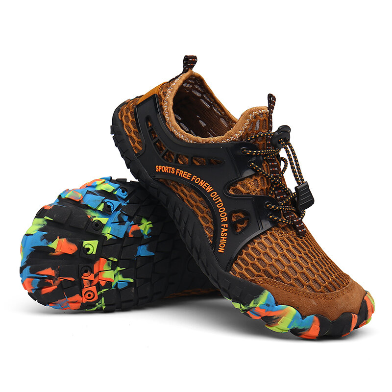 De talla grande 36-47 deporte al aire libre de moda par nadando playa zapatos de agua zapatos malla ligera transpirable Unisex Aqua zapatos