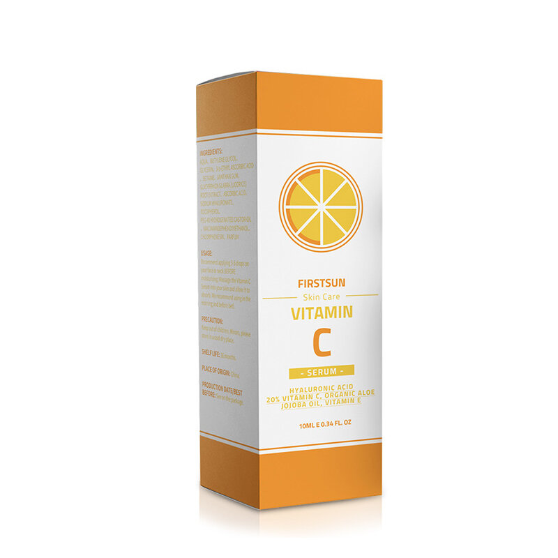 Sérum à la vitamine C avec acide hyaluronique, soins du visage, anti-âge, anti-rides, hydratant et éclaircissant, pour le teint