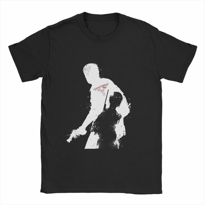 Футболка мужская с надписью The Last Of Us, смешная хлопковая рубашка с коротким рукавом, с круглым вырезом, топ в подарок, Элли и джэль Светлячок