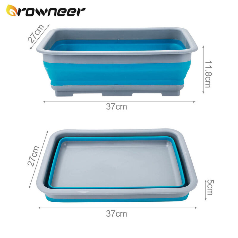 Folding Wash Basin Multi-purpose Portable Lightweight Collapsible Basins For Home Kitchen Bathroom Washing Tool Cleaning Supply