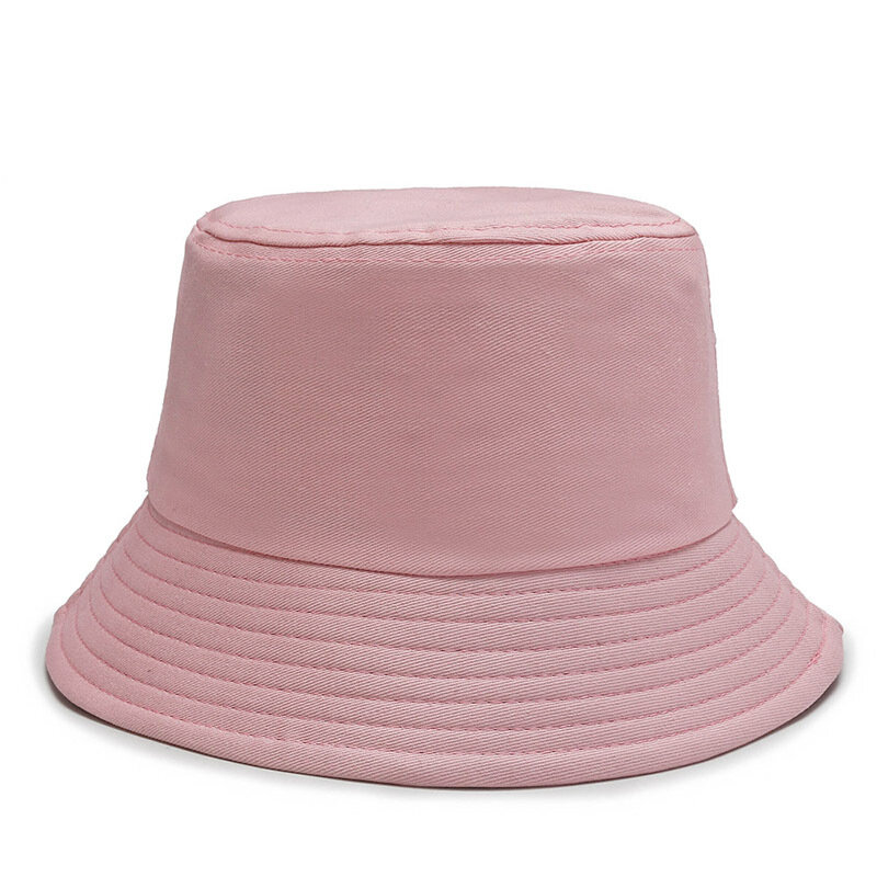 ソリッドカラーバケット帽子シンプルな漁師キャップpackable可逆太陽の帽子uv保護太陽の帽子