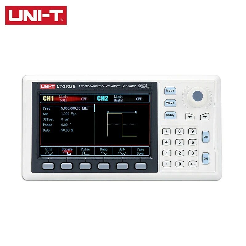 UNI-T UTG932E UTG962E 기능/임의 파형 발생기 1μHz DDS 지원 주파수 스위프 출력 오디오 30/60MHz