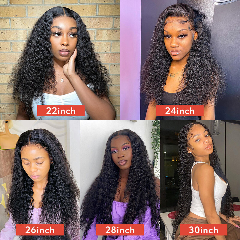 13x6 Deep Wave Frontal Wig 13x4 Lace Front Human Hair Wigs For Black Women 30 34 Inch Hd Wet And Wavy Water Wave Lace Front Wig