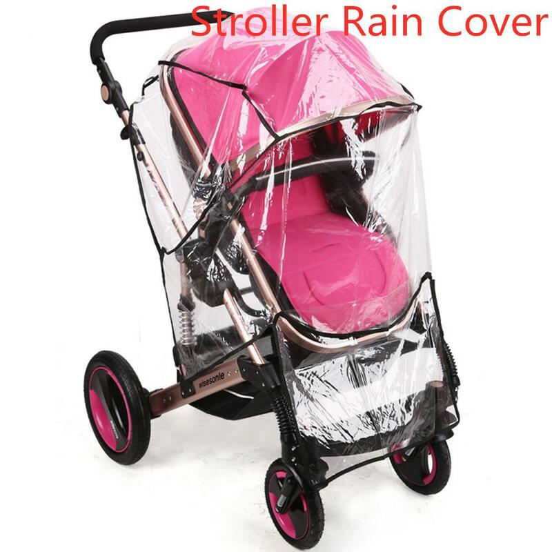Kuulee العالمي عربة غطاء للمطر مقاوم للماء عربة طفل المطر واقية الغبار الثلوج حاجز الرياح ل دفع الكراسي Buggys