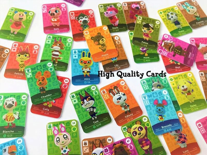72Pcs/set Hot Villagers Collection Coin NFC Card Animal Croxxing New Horizons For NS Games Switch Game Card Mini Or Standard
