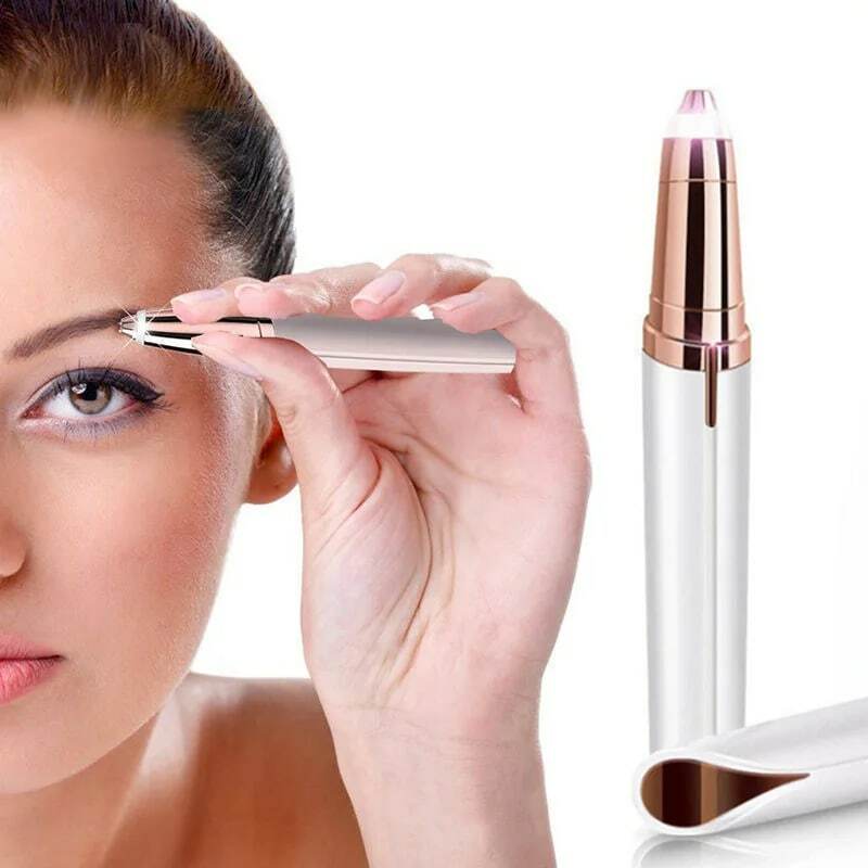 Épilateur à sourcils professionnel complet, rasoir pour le visage, pour femmes, accessoire de maquillage électrique
