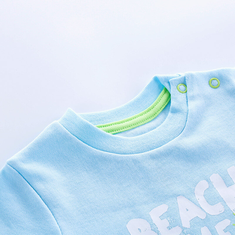 Ensemble T-shirt + short pour bébé garçon, vêtements de marque, en coton, à la mode, vêtements d'été, pour nouveau-né