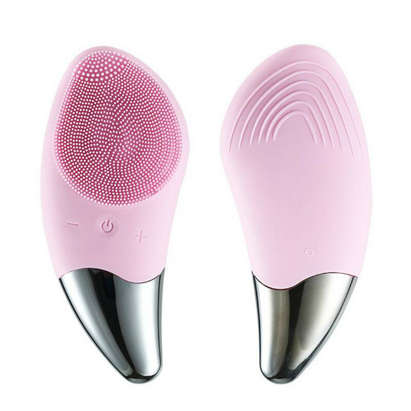 Mini Silicone Electric Facial Cleansing Brush Sonic Face Cleaner Deep Pore Cleaning Device Skin Massager Dropshipping 30#