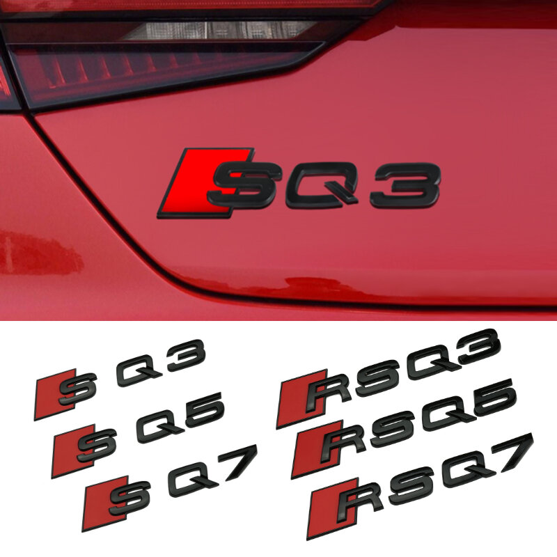 Adesivo bagagliaio posteriore auto per Audi S Line RS SQ3 SQ5 SQ7 RSQ3 RSQ5 RSQ7 V8T A3 A5 A7 S3 S5 S7 RS3 RS5 RS7 Emblem Body Decal