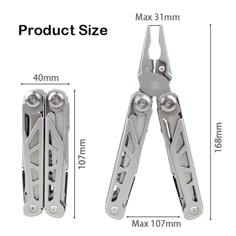 EDC Camping Hardness HRC78K Multitool Plier Cable Wire Cutter Multifunctional Multi Tools Outdoor Camping Folding Knife Pliers
