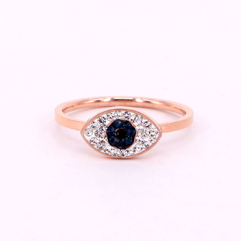 2021 nuovo arriva Design popolare 14k vero oro rosa famoso zaffiro occhi anelli per le donne gioielli Bling AAA Zirconia festa di nozze
