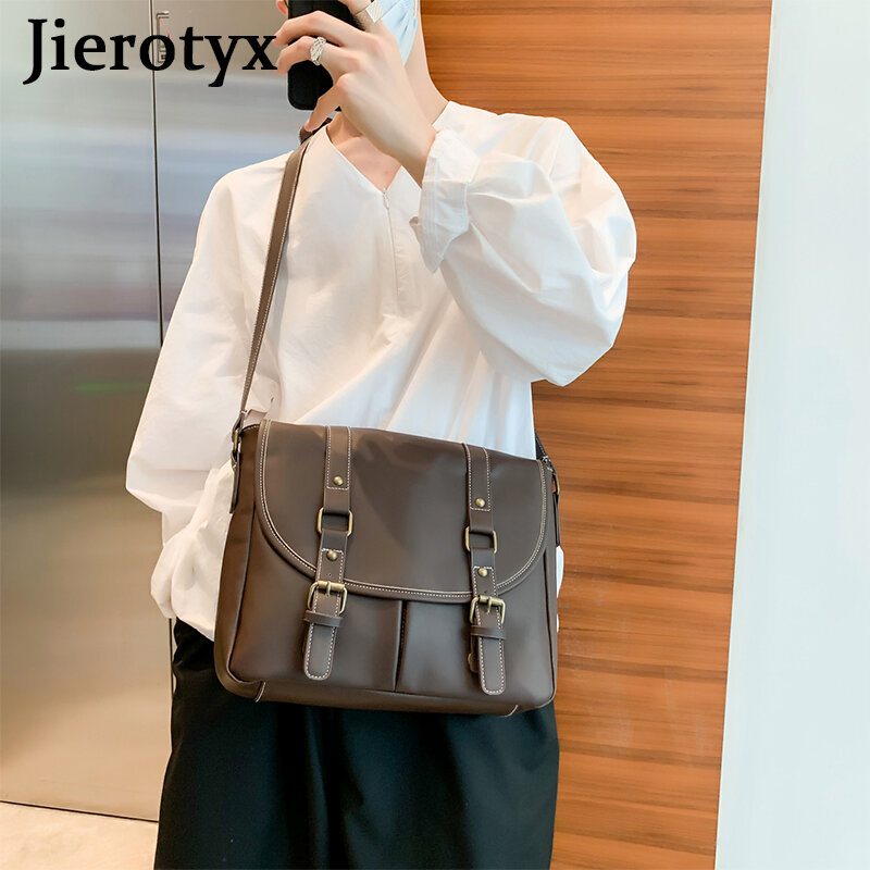 JIEROTYX Hot Sales Women And Men Unisex Crossbody Bags Students School Bags Fashion Solid Ladies Shoulder Bags Drop Shipping
