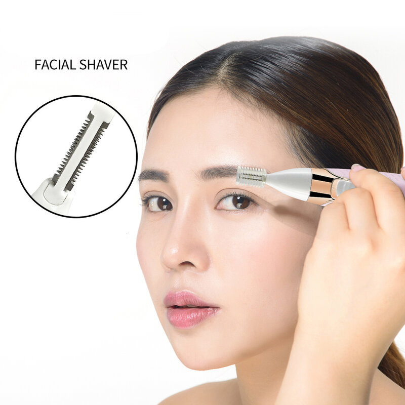 Épilateur électrique multifonction 5 en 1 pour femmes, rasoir lavable pour le nez et les sourcils, avec chargeur USB, épilation du visage