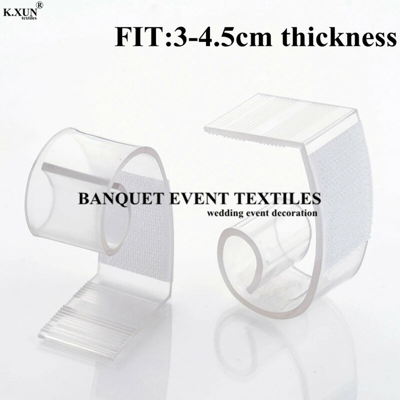 Clips de jupe de Table en plastique, 5 pièces, grands Clips ajustables pour Banquet, nappe pour décoration de mariage