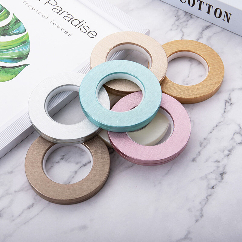 ABS material brushed Roman ring Simple curtain decoration accessories Perforated frosted nano curtain ring
