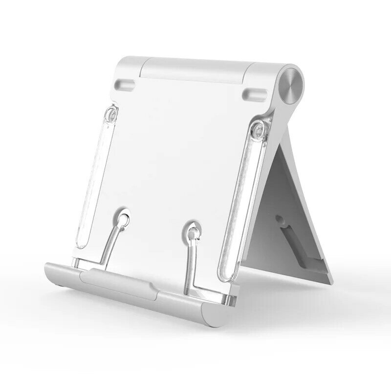 ZZWS-Mini soporte para iPad, blanco, soporte ajustable para teléfono, alta calidad, ABS, soporte de suministros de oficina, adhesión
