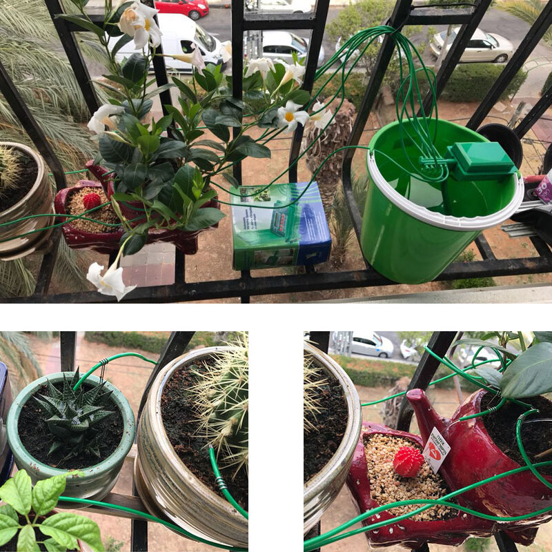 Automatische Mikro Hause Tropf Bewässerung Bewässerung Kits System Sprinkler mit Smart Controller für Garten, Bonsai Indoor Verwenden #22018