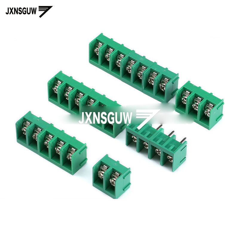 10PCS Terminal HB9500 2P 3P spacing 9.5mm fence can be spliced 300V / 30A green