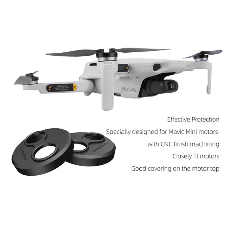 4 pçs capa de metal para dji mavic mini drone protetor de motor à prova de poeira capa de proteção do motor acessório de proteção