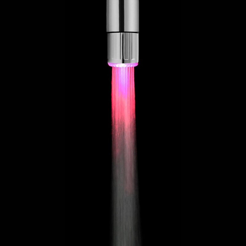 Household Temperature Controlled 3/7 Color Led Faucet Light Temperature Sensor Intelligent LED Water Tap Faucets Nozzle