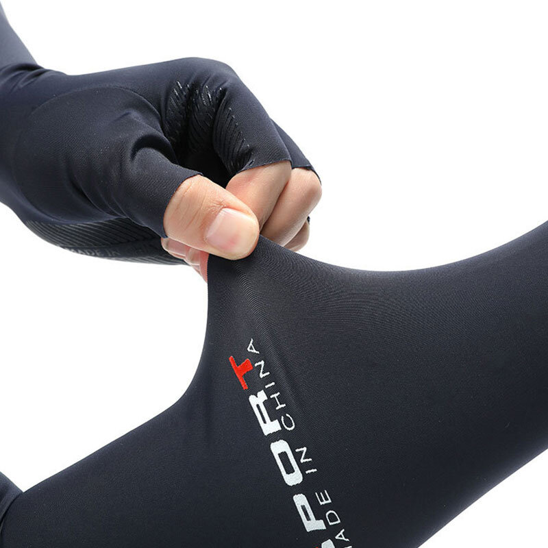 ถุงมือยาว Cool ผู้ชายผู้หญิงแขนถุงมืออุ่นถุงมือขี่จักรยานแขนจักรยานตกปลากีฬาถุงมือป้องกัน