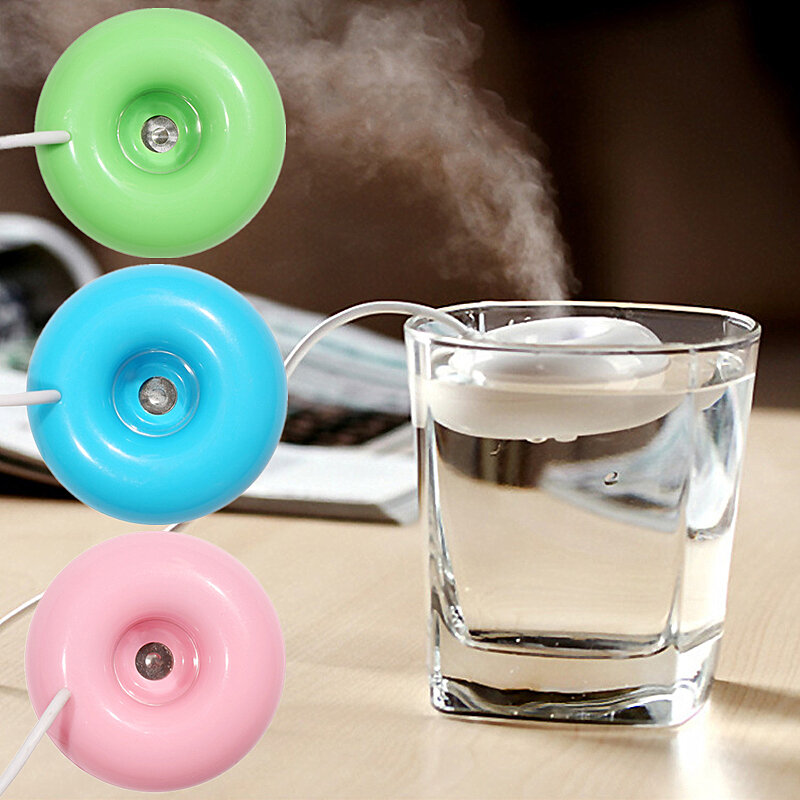 Mini portátil donuts usb umidificador de ar purificador usb aroma difusor óleo essencial névoa maker para casa atomizador aromaterapia