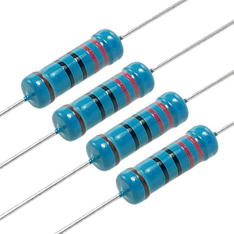 600 pces 10 -1m ohm 1/4w resistência 1% 30 tipos cada valor metal filme resistor variedade kit resistores cada 20 pces