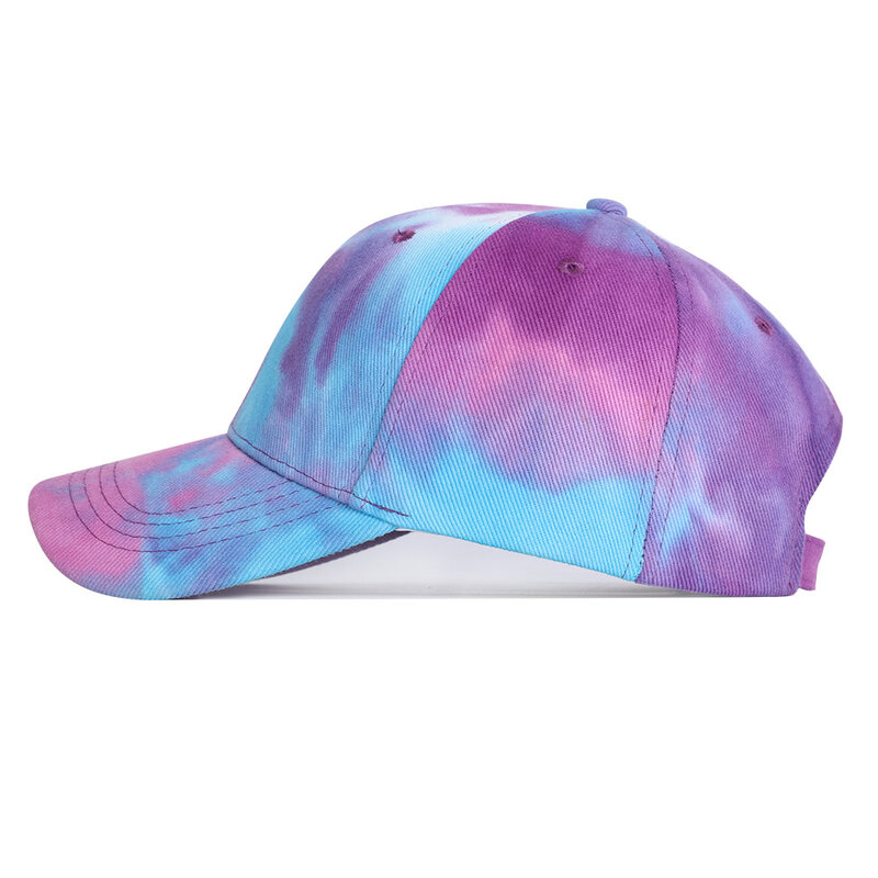 2020 neue Mode Tie-Dye Baseball Cap Frühling Männer Frauen Trend Liebhaber Bunte Snapback Hut Außen Einstellbare Sonne Graffiti knochen