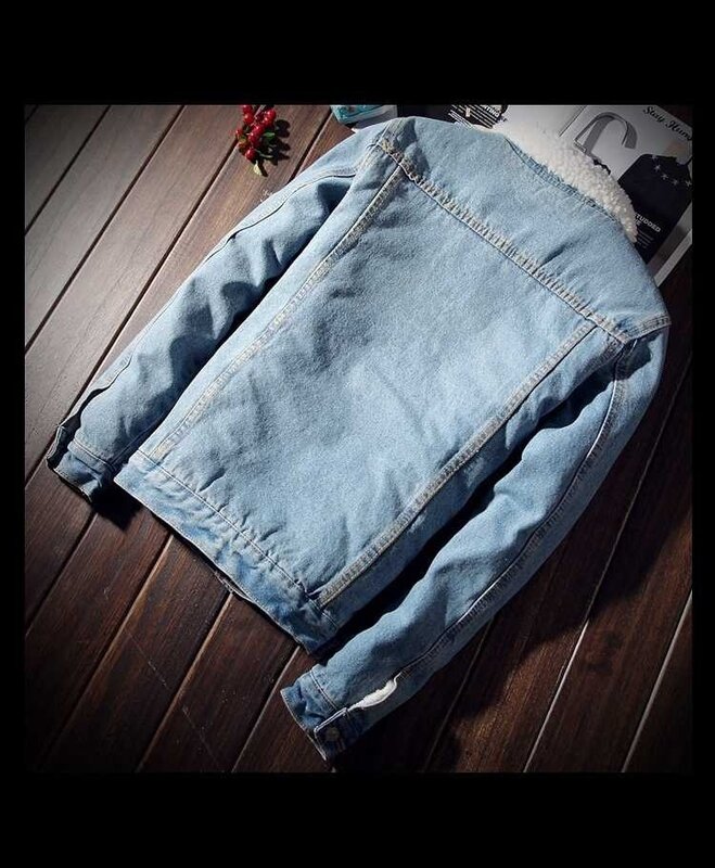 Мужская джинсовая куртка ZOGAA, теплая флисовая куртка из денима, Модная Джинсовая куртка, ковбойская верхняя одежда, зима 2018
