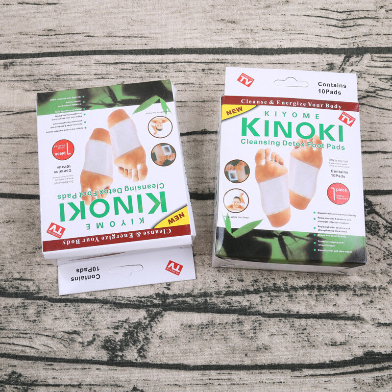 Kinoki-Parches de desintoxicación para los pies, Almohadillas Adhesivas adelgazante de hierbas para limpieza, 10 parches y 10 adhesivos, gran oferta, 20 unidades