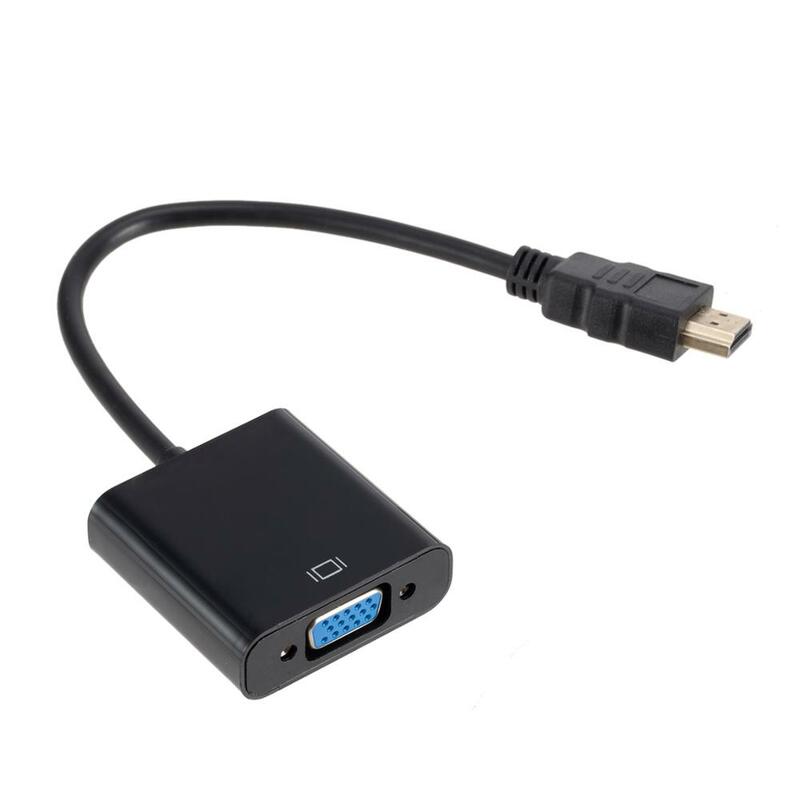 HDMI to VGA Cable Converter HDMI Male To VGA Famale Converter Adapter Digital Analog HD 1080P For PC Laptop Tablet HDMI vers VGA