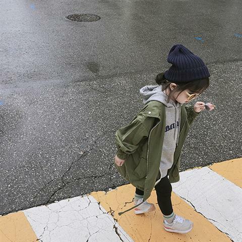 Manteau coupe-vent mi-long de Style occidental pour enfants, nouvelle mode printemps et automne 2022