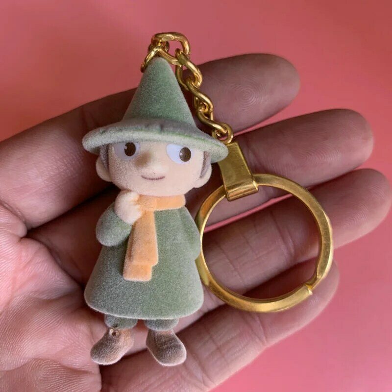 Giapponese Bulk Moomins Suede Doll SeriesMoomintroll Snufkin Little My OrnamentsCapsule Toys Gashapon giocattoli per bambini portachiavi