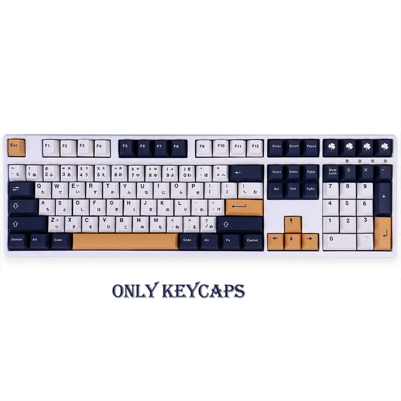 Keycap PBT de 129 teclas, perfil de cereza DYE-SUB, teclas personalizadas japonesas, para teclado mecánico Anne Pro 2/GK61