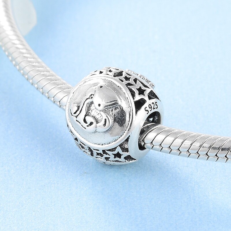 Nowe mody 925 Sterling Silver dwanaście konstelacji akcesoria drobne koraliki Fit oryginalny europejski Charm bransoletka tworzenia biżuterii