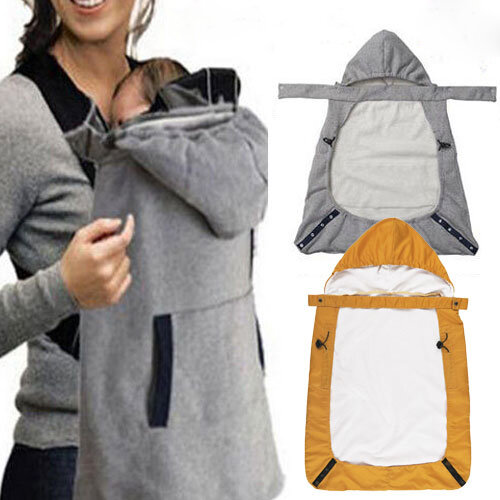 Portador de bebê sling windproof, envoltório quente, mochila de bebê, cobertor, manto, cinza, funcional capa de inverno, quente, novo