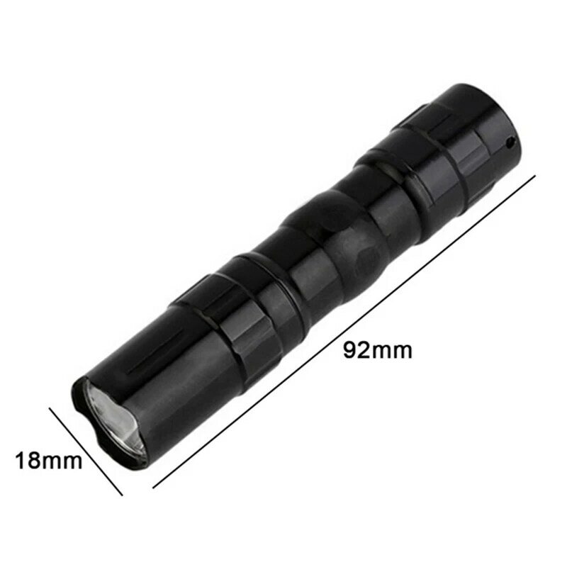 1Pcs Mini Portable 3W Waterproof Strong Bright LED Flashlight Focus Torch Lamp With Hand Strap LED Warm white Torch Light Lamp