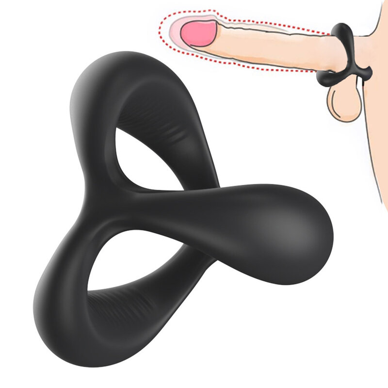 Exvoid anel peniano anel maior, brinquedos sexuais para homens ereção atraso ejaculação pênis anel peniano erótico sextoy produto adulto