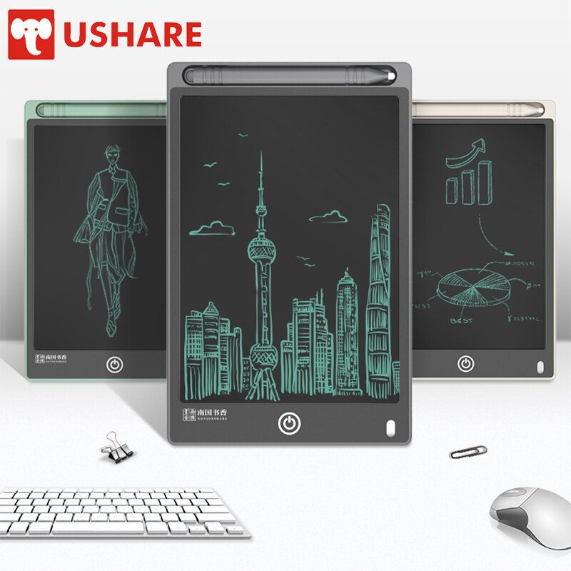 Bushare-ライティングボード,デジタル手書きタブレット,子供用,磁気,ペンセット付き,8.5インチ