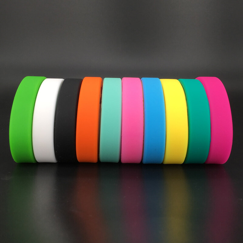 Набор силиконовых браслетов из 5 шт. с вариантами цветов