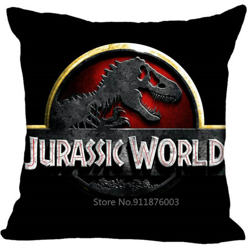Taie d'oreiller Jurassic Park, impression 3D personnalisée, pour chambre à coucher, canapé-lit, 45x45cm (un côté)