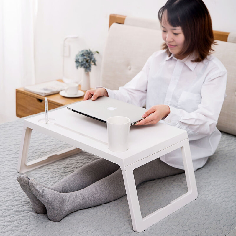 Складная переносная подставка для ноутбука, столик для чтения на компьютере, маленькая Нескользящая кровать, офисная мебель, экономия мест...