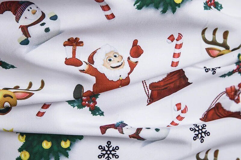 Camicia da uomo natalizia Festival celebrazione manica lunga abbottonatura camicia elegante abiti da notte