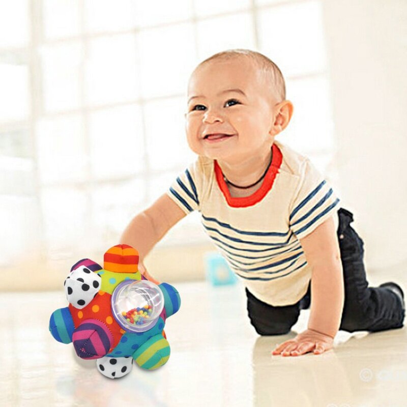 재미있는 작은 시끄러운 벨 아기 공 딸랑이 장난감 유아 장난감에 대한 딸랑이 장난감을 개발 아기 방 아기 장난감 발달 유아 장난감