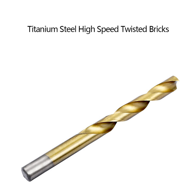 50Pcs Twist Drill Bit 1/1.5/2.0/2.5/3mm Titânio Revestido Aço de Alta HSS Broca Conjunto de Bits Para Trabalhar Madeira de Plástico E Alumínio