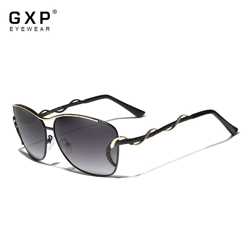 GXP 럭셔리 나비 선글라스 여성 그라디언트 컬러 태양 안경 UV400 빈티지 브랜드 디자이너 음영 안경 Oculos