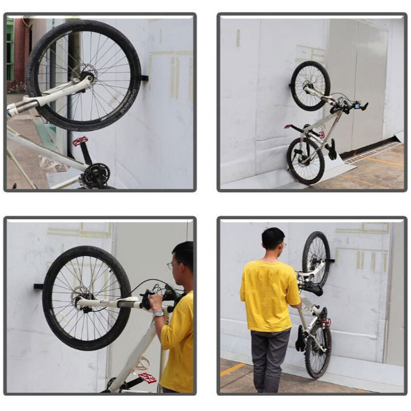 Montar ganchos de bicicleta ajustável titular da parede rack fivela cabide armazenamento vertial horizatal para corrida bicicletas acessórios
