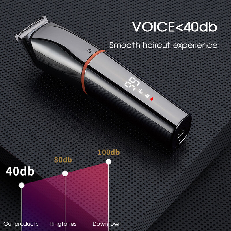 Boi IPX6 Wasserdicht Cordless Multifunktionale Bart Haar Trimmer Für Männer Professional Barber USB Aufladbare Elektrische Rasiermesser